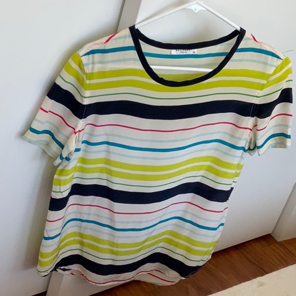 Equipment Silk T-shirt Top Citrus Multi color